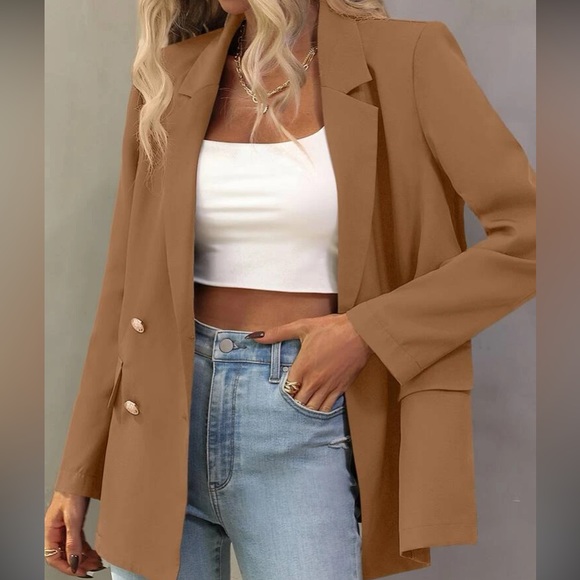 Classic Button Work Jacket Coat Blazer - Picture 8 of 15